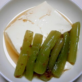 豆腐とふきの煮物